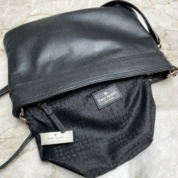 Kate Spade Primrose Black Leather Crossbody Bag Purse Womens - Picture 5 of 10